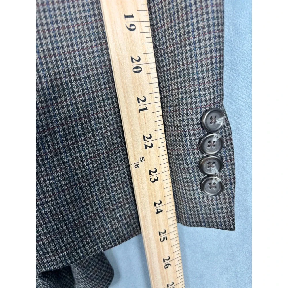 Lauren Ralph Lauren Mens 42R Wool Blazer Brown Houndstooth Sport Coat Canada